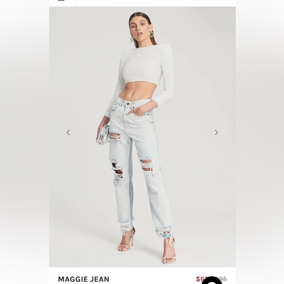 Retrofete Maggie Distressed Jeans NWT - Picture 2 of 5